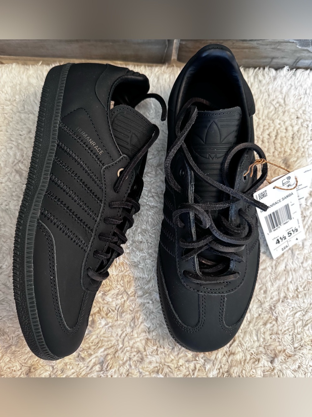 Adidas Humanrace Black Low-Top Sneakers